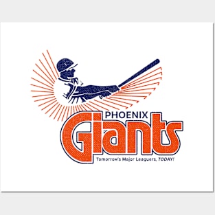 Retro Phoenix Giants Minor League Baseball 1966 Posters and Art